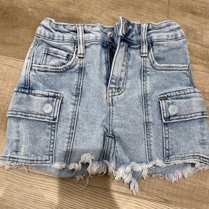 Flying Monkey Light Blue Jean Shorts